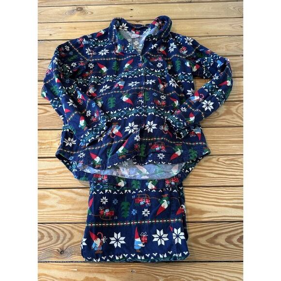 Hanna Andersson Gnome Pajama Set Size Small Women’s Navy - Picture 1 of 14